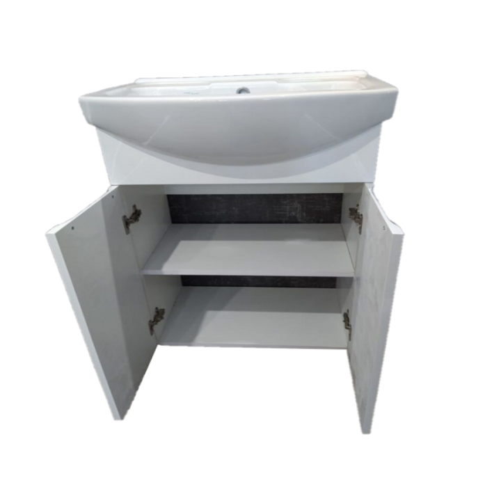 Тумба Грація Т-1 з умивальником CERSANIA 60 см меблевим