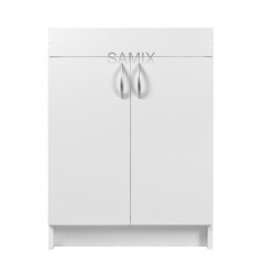 Тумба з мийкою 60х60 права Біла Samix для кухні з сифоном
