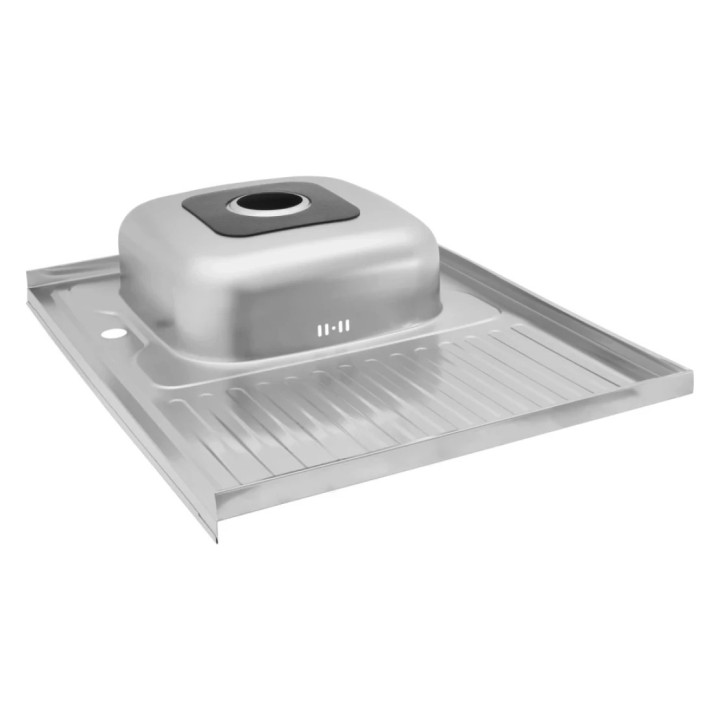 Комплект: Тумба 80 Яблуня + Мийка 80х60 0.6 мм (Ліва) + Євросифон | Samix