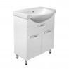 Тумба Грація Т-6 підлогова біла з умивальником KOLO Фрея 55 см