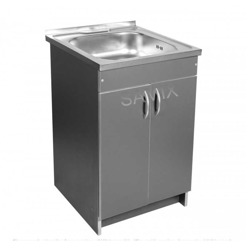 Тумба з мийкою 60х50 ліва Антрацит для кухні з сифоном Тумба з мийкою 60х50 ліва Антрацит для кухні з сифоном