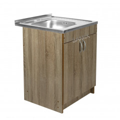 Тумба з мийкою 60х60 ліва Трюфель Samix для кухні з сифоном