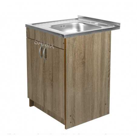 Тумба з мийкою 60х50 права Трюфель Samix для кухні з сифоном