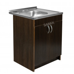 Тумба з мийкою 60х50 ліва Венге Samix для кухні з сифоном