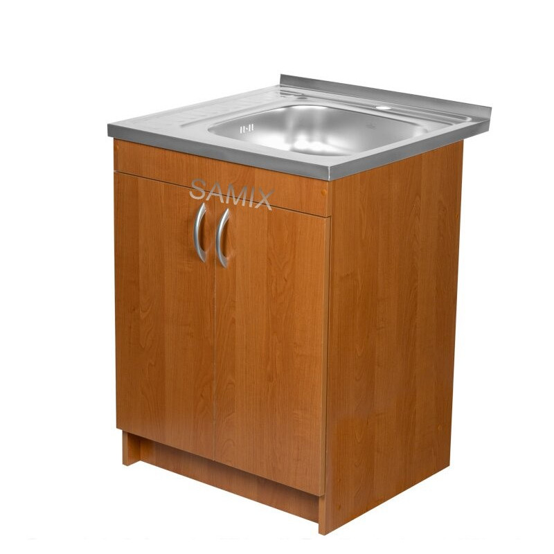 Тумба з мийкою 60х50 права Вільха Samix для кухні з сифоном Тумба з мийкою 60х50 права Вільха Samix для кухні з сифоном