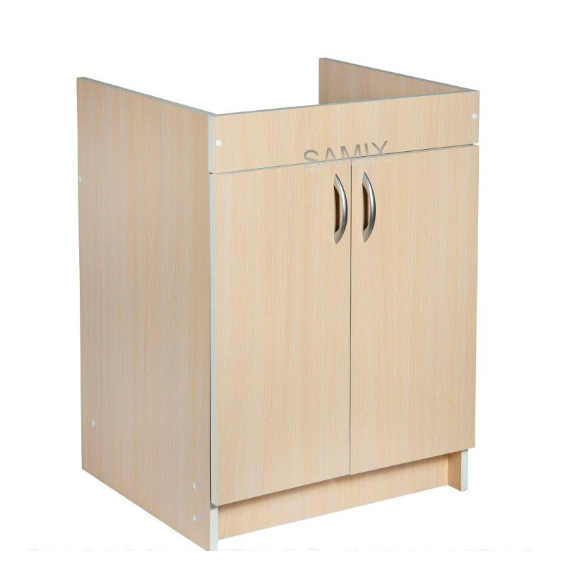 Тумба з мийкою 60х50 права Дуб Молочний Samix для кухні з сифоном Тумба з мийкою 60х50 права Дуб Молочний Samix для кухні з сифоном