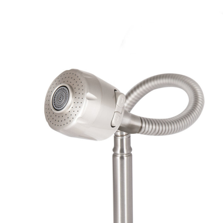 Змішувач для кухні Pure 015F3 GraphiteGrey (k35) з гнучким виливом Brinex