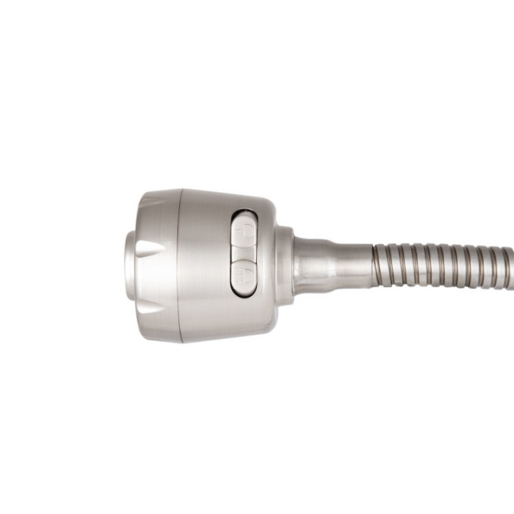 Змішувач для кухні Pure 015F3 GraphiteGrey (k35) з гнучким виливом Brinex